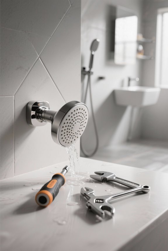 repairing leaky shower head
