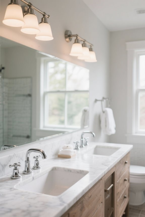 rustic farmhouse bathroom lighting