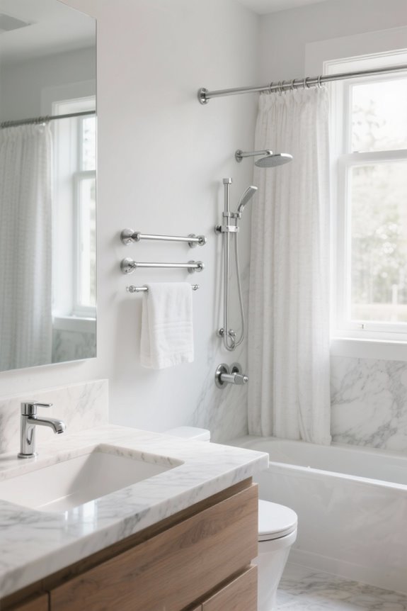 rustproof shower curtain rods