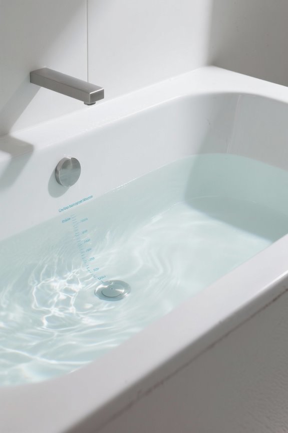 safe bath water depth