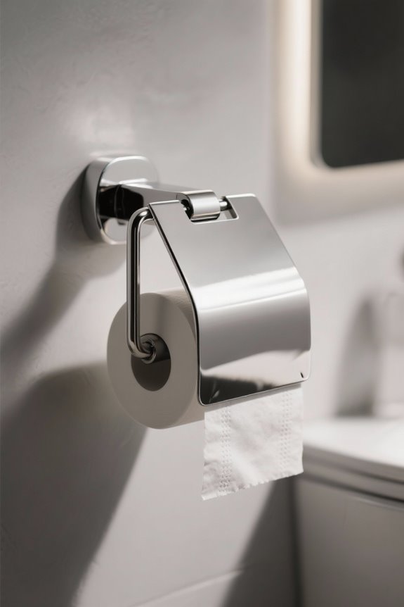 securely install toilet paper holder