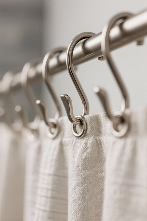 shower curtain hook selection