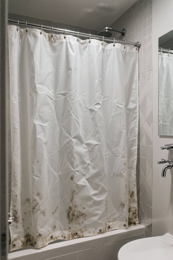 shower curtains require maintenance