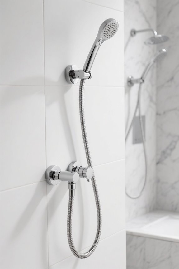 shower hose height compatibility