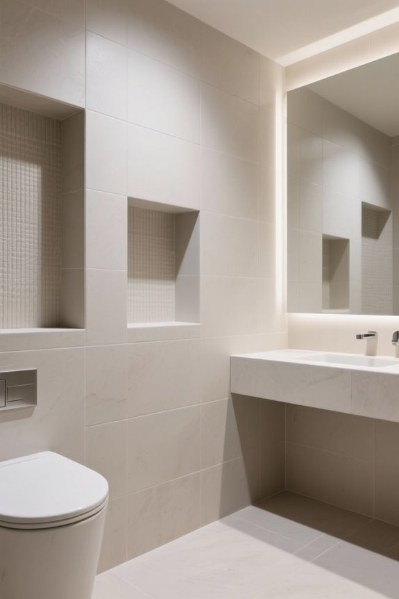 shower ledges versus niches