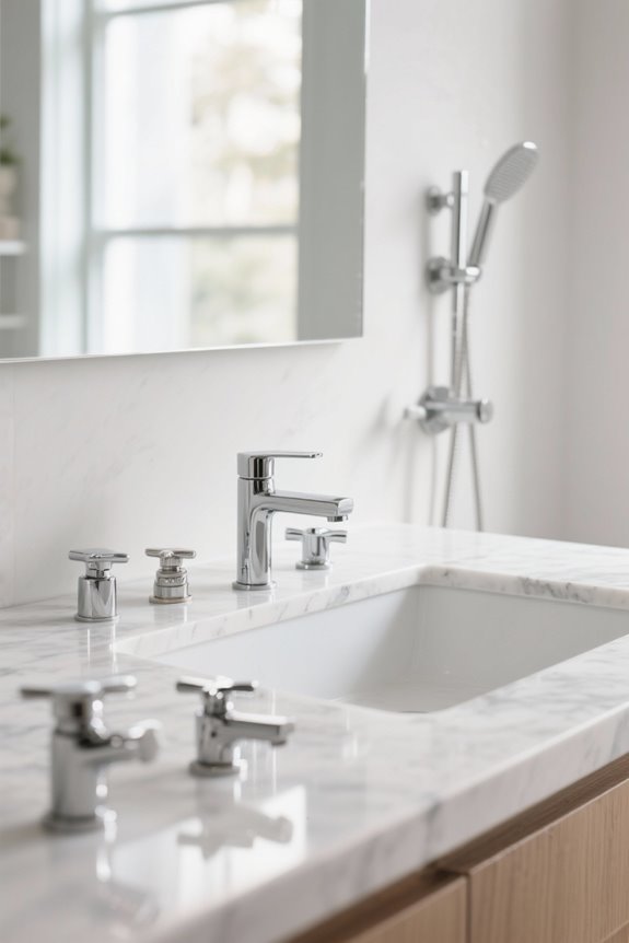 single handle shower valves