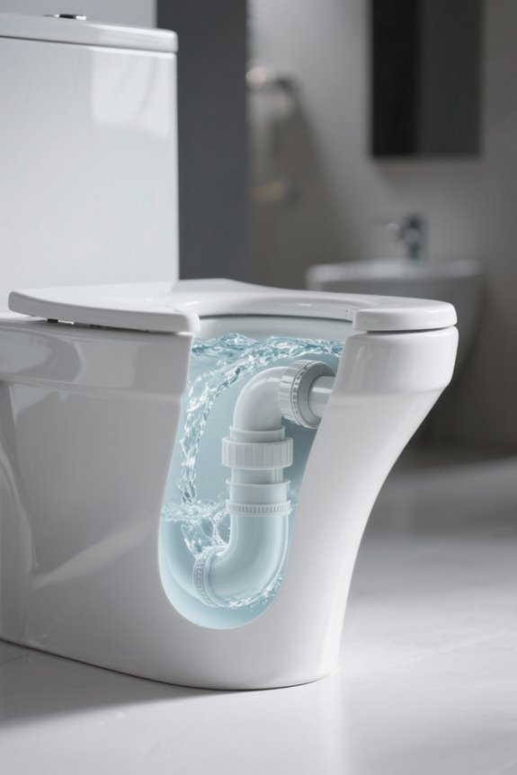 siphonic flush waste removal