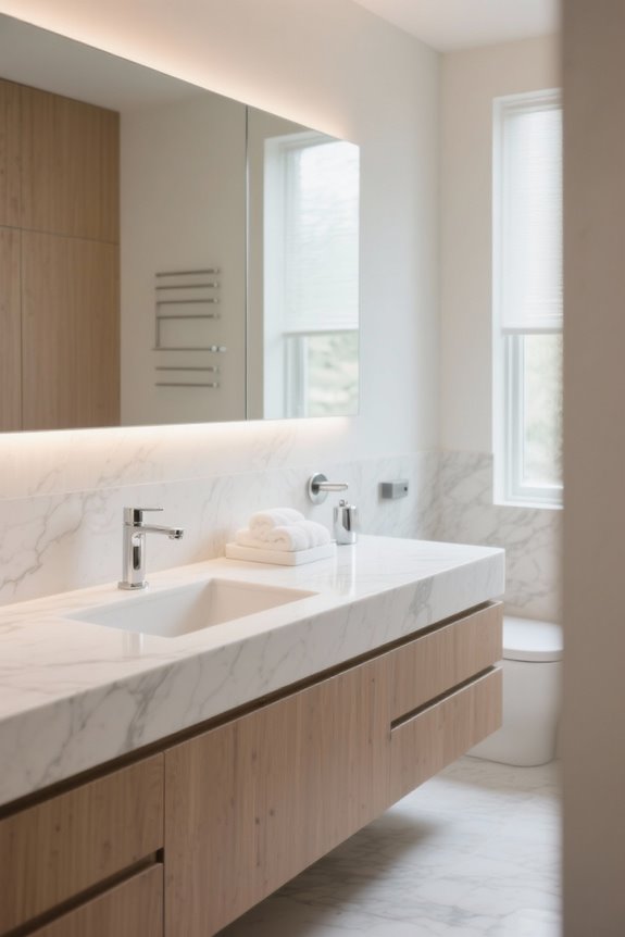 softened illumination for bathrooms