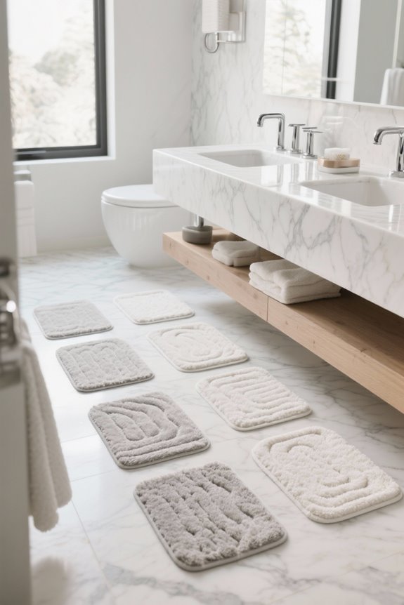 stylish and comfortable bath mats