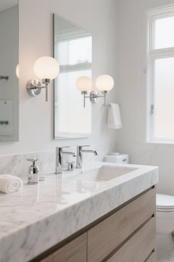 stylish and functional bathroom lighting