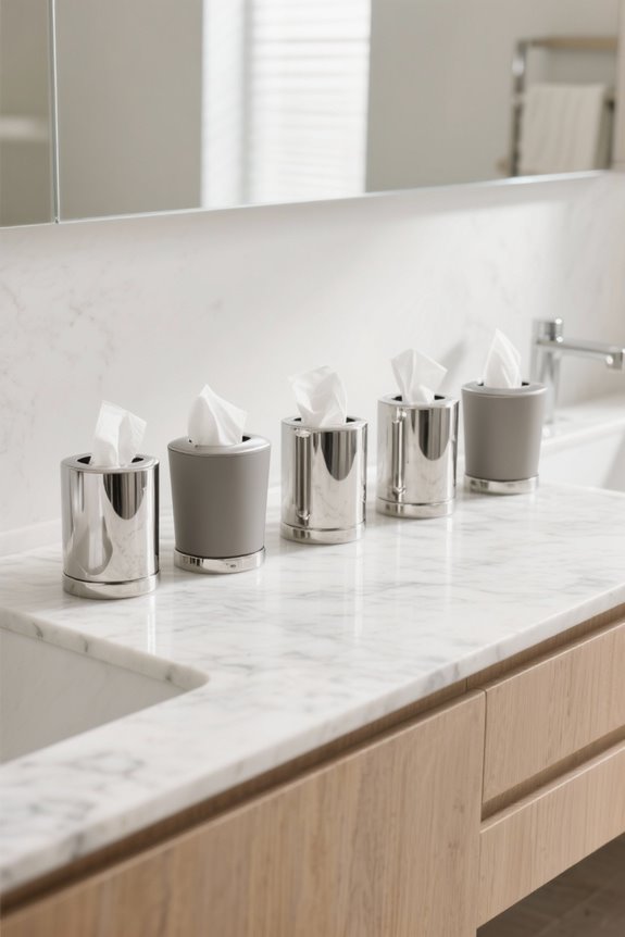 stylish and functional tissue holders