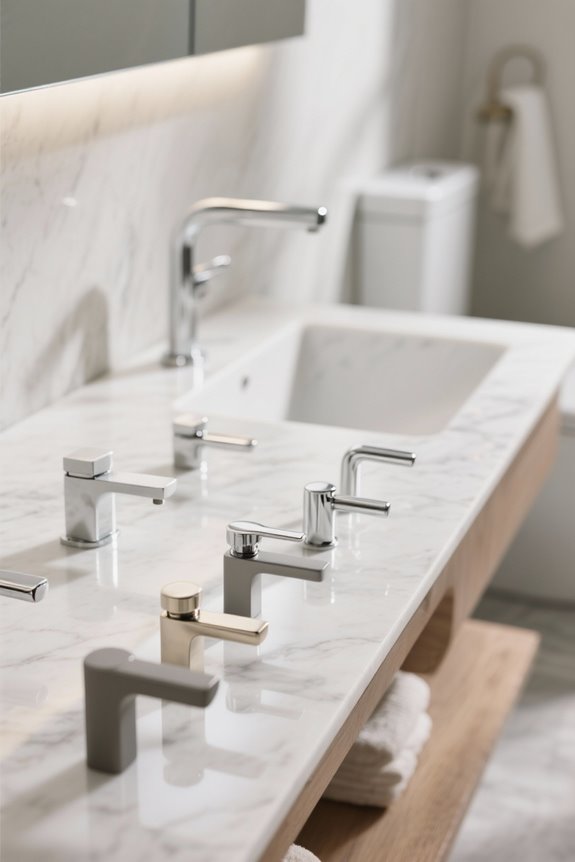 stylish and functional toilet levers