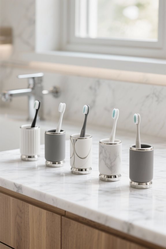 stylish and functional toothbrush holders
