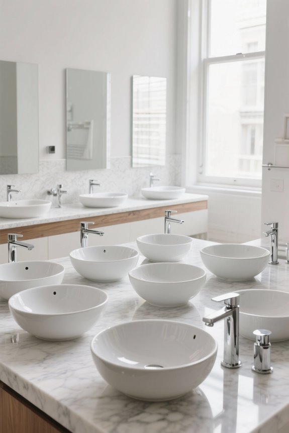stylish ceramic bathroom sinks