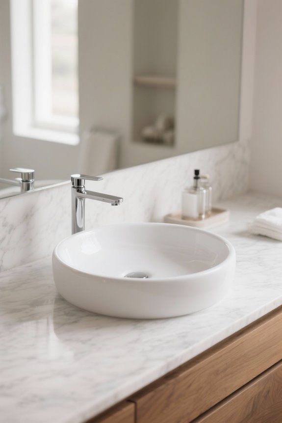 stylish functional round sinks
