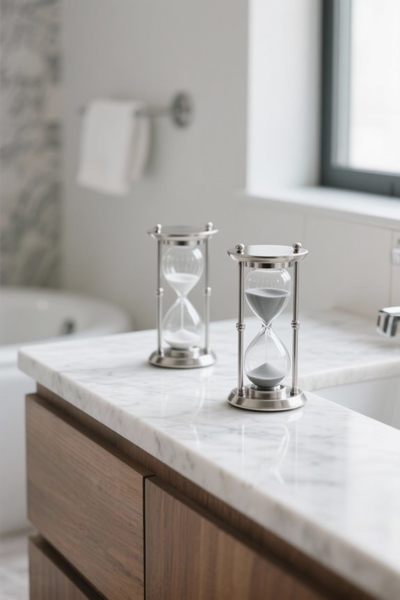 stylish hourglass sand timers