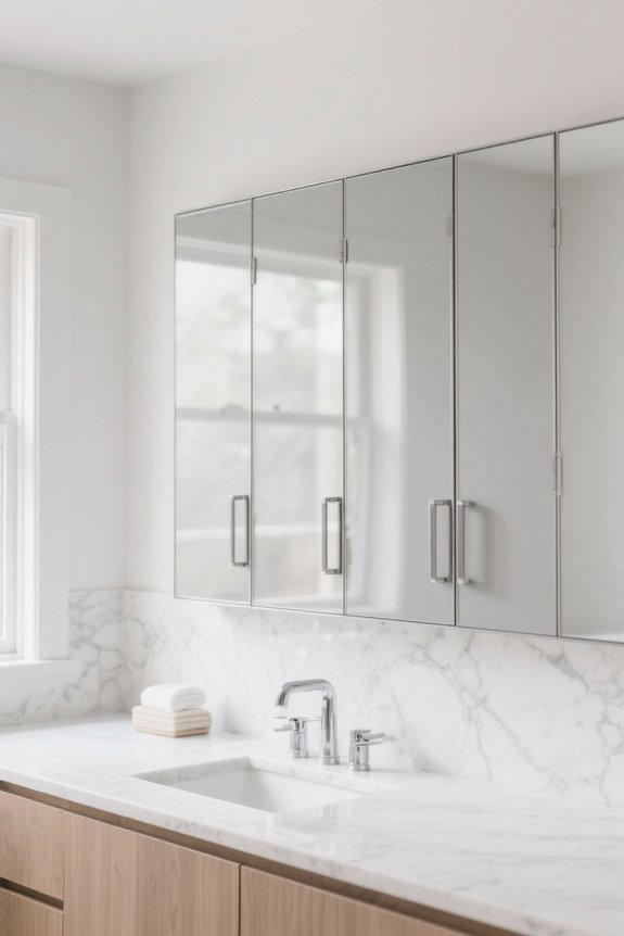 stylish three door medicine cabinets