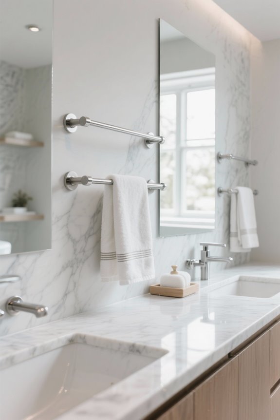 swing arm towel bars