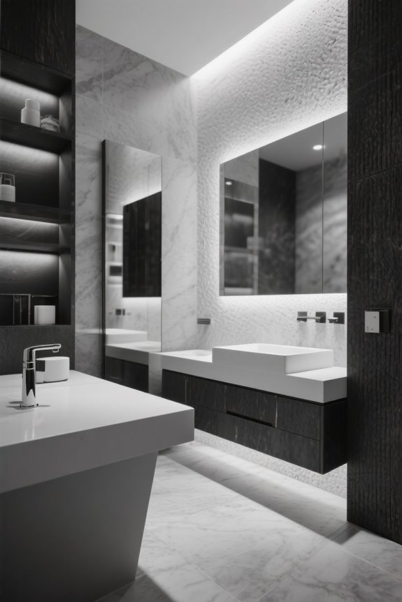 texture enhances monochrome design