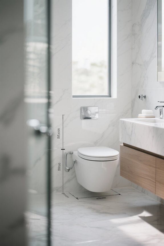 toilet clearance code requirements