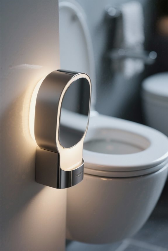 toilet night light features