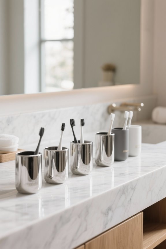 toothbrush organizers for bathrooms