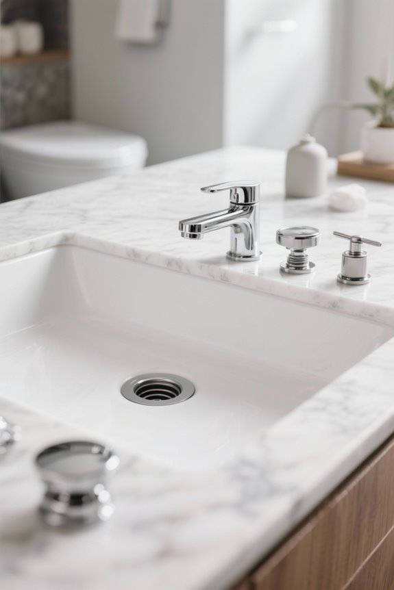 top sink drain assemblies