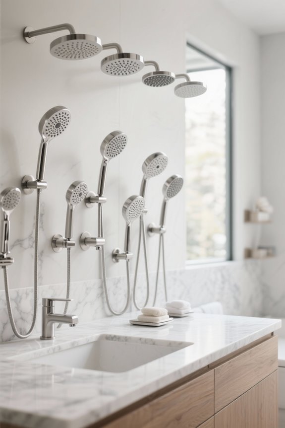 top stainless steel showerheads