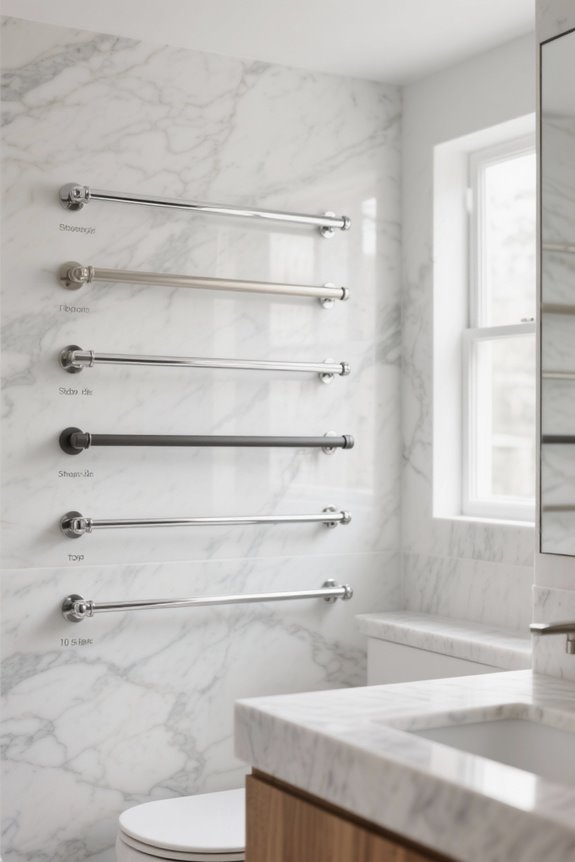 top straight shower rods