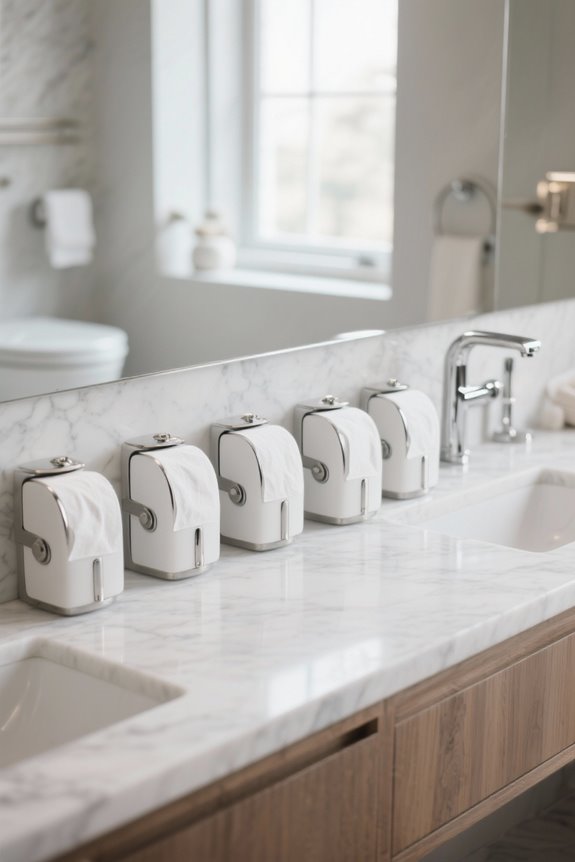 top toilet tissue dispensers