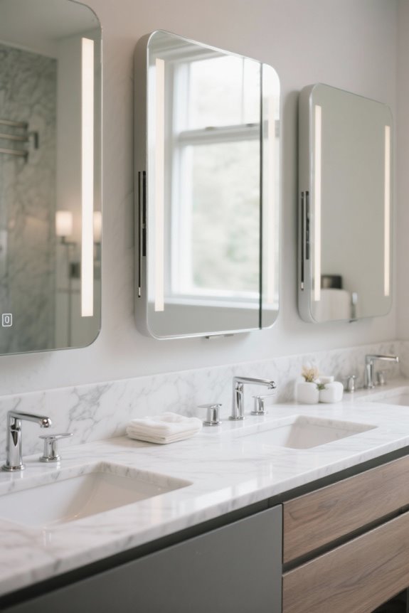 top tri fold vanity mirrors