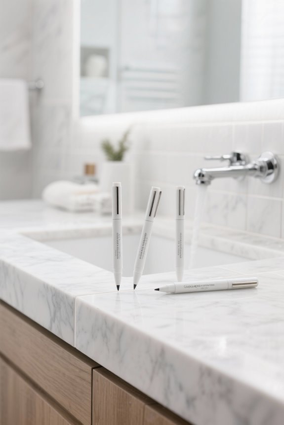 top white grout pens