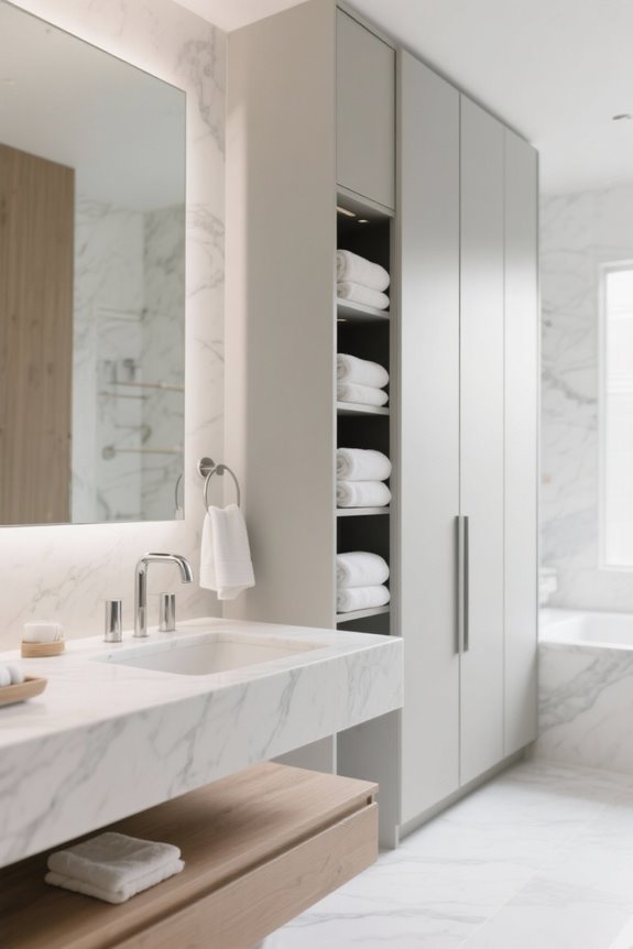 towel storage cabinet ideas