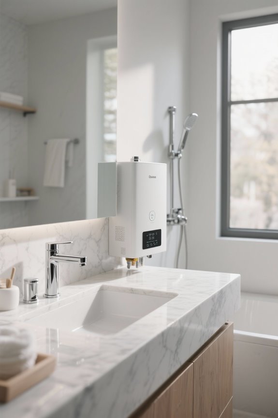 water heating power outage