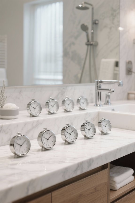 waterproof shower time management